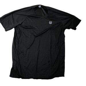 Neleus Mens Athletic T-Shirt Size XL Black Short Sleeve Running Activewear Mesh
